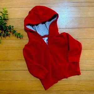 2/$10 Sale! Garanimals Red Hooded Sweatshirt Size 3-6 Months